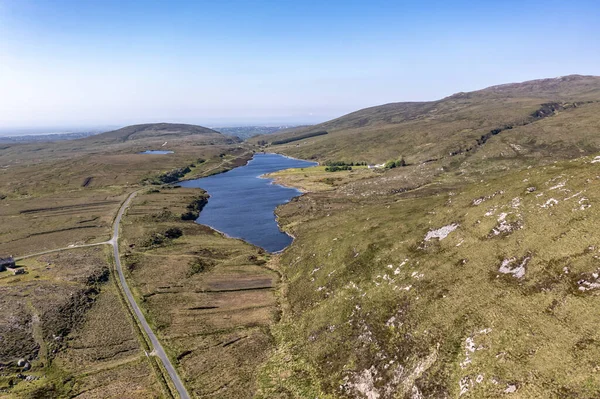 Aerial Lough Keel Crolly Contea Donegal Irlanda — Foto Stock