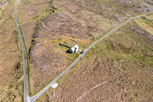 Aerial View Thorr National School Meencorwick Crolly County Donegal Ireland — Stock Photo, Image