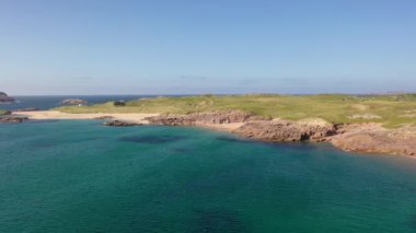 Cruit Adası, Donegal, İrlanda 'daki Tobernoran bölgesinin güzel kıyıları..