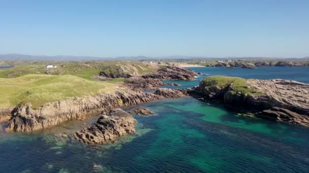 Golfbaan Cruit Island County Donegal Ierland — Stockvideo