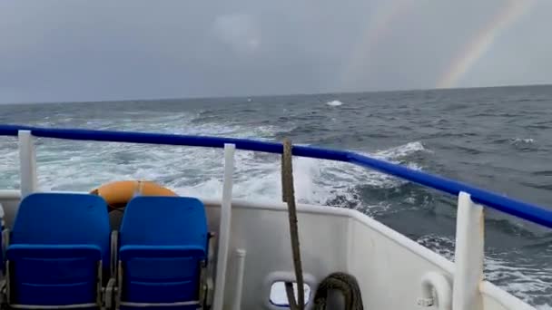 ทะเลหยาบระหว างทางไปเกาะทอร เคาน โดเนก ไอร แลนด — วีดีโอสต็อก