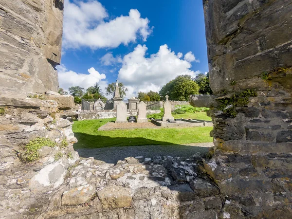 Town Donegalny Irlandia Wrzesień 2022 Historyczny Cmentarz Opactwa Donegal Został — Zdjęcie stockowe