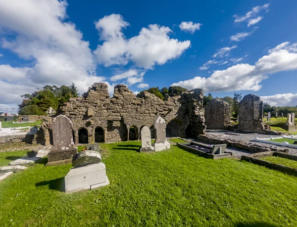 Historyczny Opactwo Cmentarz Donegal Miasta Który Został Zbudowany Przez Hugh — Zdjęcie stockowe