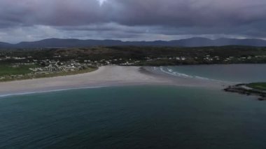 Donegal İlçesi Portnoo 'da günbatımı - İrlanda.