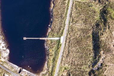 Crolly 'den Aerial of Lough Keel, County Donegal - İrlanda