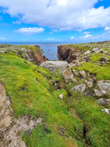 Klipporna Nära Fyren Tory Island Donegal Irland — Stockfoto