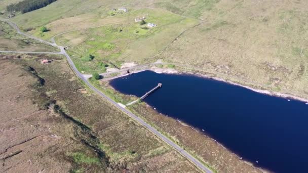 Crolly Den Aerial Lough Keel County Donegal Rlanda — Stok video