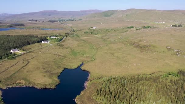 Dungloe Nun Croveigh Aereal County Donegal Rlanda — Stok video