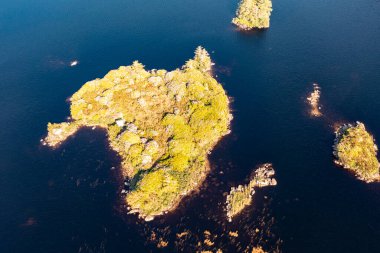LOugh Craghy 'deki Aereal Adası, Donegal' deki Dungloe - İrlanda.