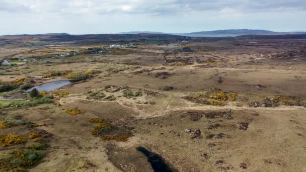 Veduta Aerea Della Zona Sandfield Tra Ardara Portnoo Nel Donegal — Video Stock