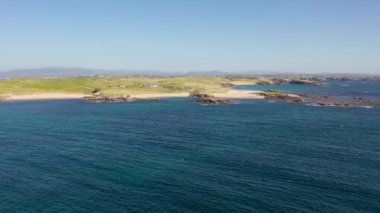 Cruit Adası 'ndaki golf sahası, Donegal County, İrlanda.
