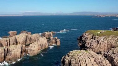 Cruit Adası, Donegal, İrlanda 'daki Tobernoran bölgesinin güzel kıyıları..