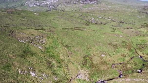 Lough Keel Yukarısındaki Göl Havacılığı Crolly County Donegal Rlanda — Stok video