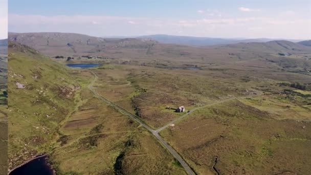 Crolly Den Aerial Lough Keel County Donegal Rlanda — Stok video