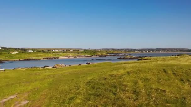 Krásný Atlantský Oceán Mezi Kincasslagh Cruit Island County Donegal Irsko — Stock video