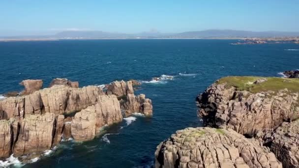 Hermosa Costa Zona Tobernoran Cruit Island Condado Donegal Irlanda — Vídeo de stock