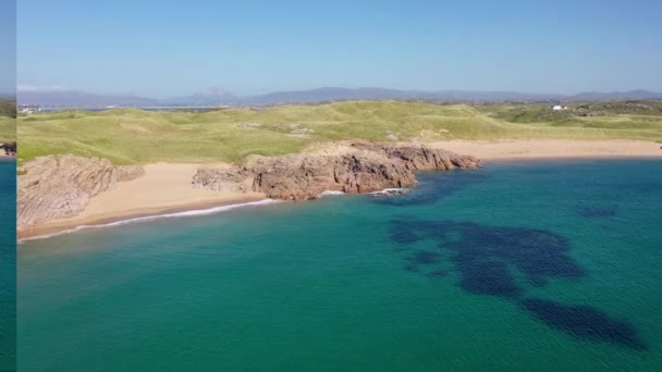 Praia Ilha Cruit Condado Donegal Irlanda — Vídeo de Stock