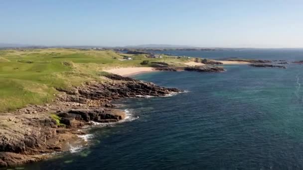 Bela Costa Área Tobernoran Cruit Island Condado Donegal Irlanda — Vídeo de Stock
