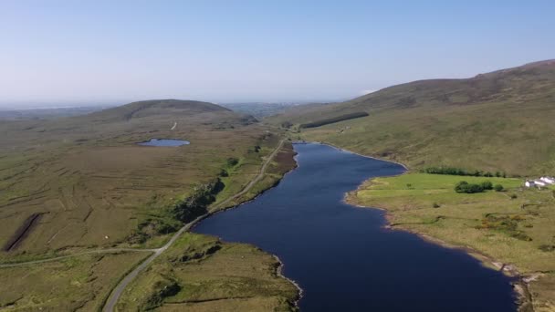 Aerial Lough Keel Crolly County Donegal Irlandia — Wideo stockowe