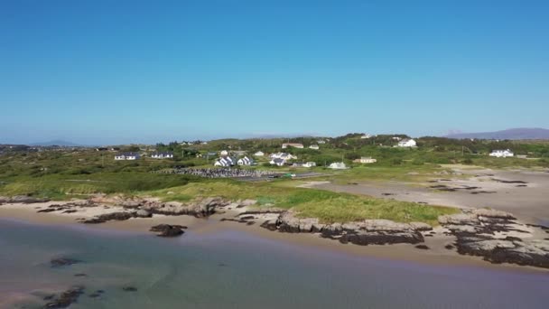 Atlantik Üzerindeki Köprüye Yakın Olan Donegal County Rlanda Daki Cruit — Stok video