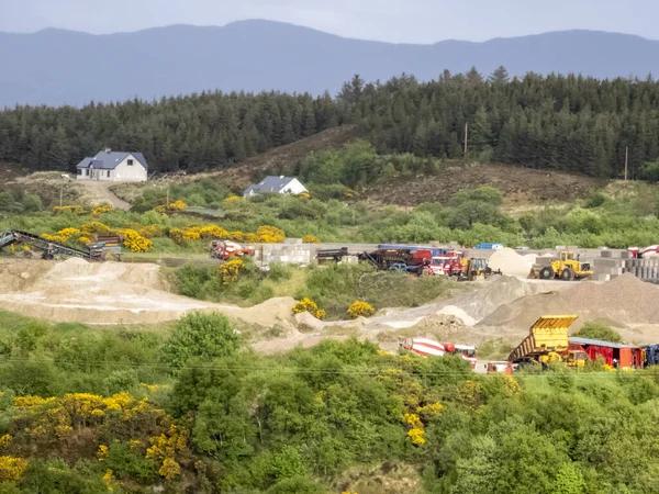 爱尔兰Donegal县Muckish山附近的砂和砾石生产基地 — 图库照片