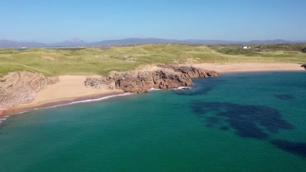 Praia Bonita Ilha Cruis Condado Donegal Irlanda — Vídeo de Stock