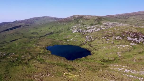 Lago Acima Lough Keel Por Crolly Condado Donegal Irlanda — Vídeo de Stock
