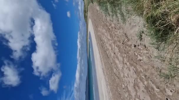 Rustige Dag Aan Het Strand Van Narin Bij Portnoo County — Stockvideo