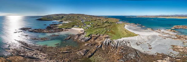 Luftaufnahme Des Cloughcorr Strandes Auf Der Insel Arranmore County Donegal — Stockfoto