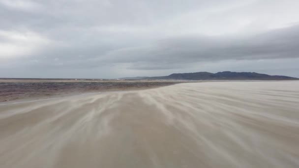 Zandstorm Het Strand Van Dooey Lettermacaward County Donegal Ierland — Stockvideo