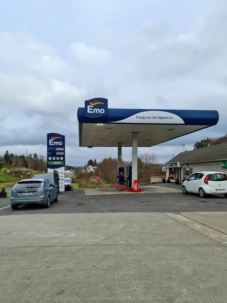 Lettermacaward Land Donegal Irland Marts 2022 Brændstofpriser Euro Grund Krigen - Stock-foto