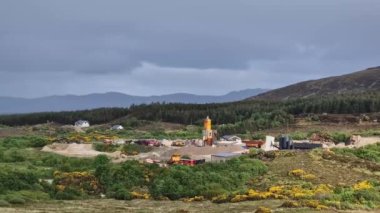 Muckish Dağı 'na yakın kum ve çakıl üretim alanı, County Donegal, İrlanda.