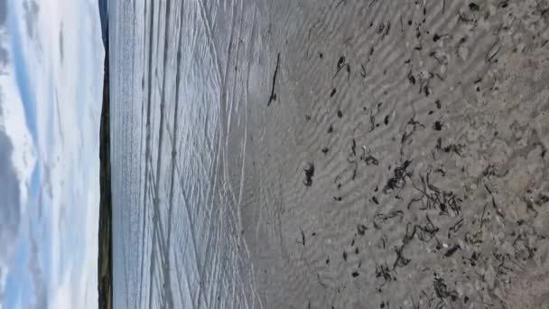 Dramatische Wolken Narin Beach Bei Portnoo County Donegal Irland — Stockvideo
