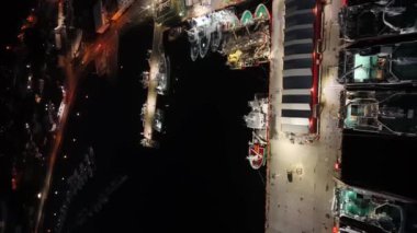 Killybegs 'in İrlanda Donegal ilçesindeki hava görüntüsü