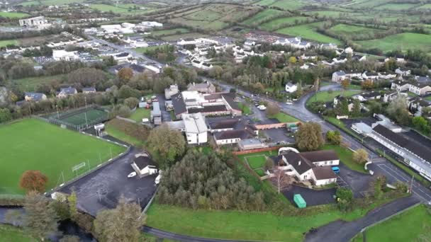 Luftaufnahme Des Community Hospital Donegal Town County Donegal Irland — Stockvideo