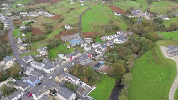 Luchtfoto Van Kilcar Door Killybegs County Donegal Ierland — Stockvideo