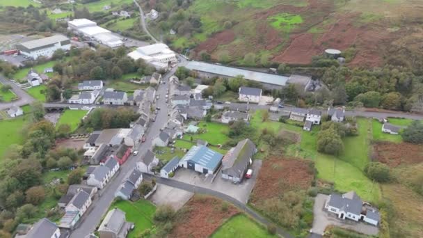 Αεροφωτογραφία Του Kilcar Από Killybegs County Donegal Ιρλανδία — Αρχείο Βίντεο