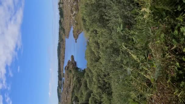 Lough Waskel Par Burtonport Comté Donegal Irlande Promenade Chemin Fer — Video