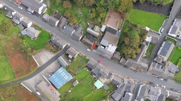 Flygfoto Över Kilcar Killybegs County Donegal Irland — Stockvideo