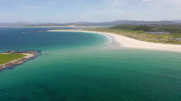 Aerial View Narin Portnoo Beach County Donegal Ireland — Stock Video