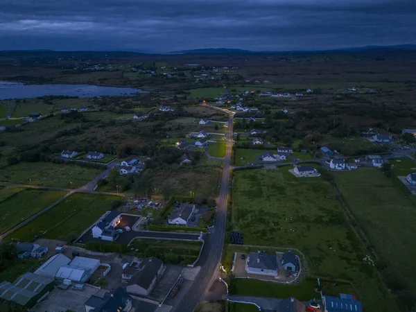 Vista Aérea Ardara Condado Donegal Cidade Que Uma Vez Foi — Fotografia de Stock