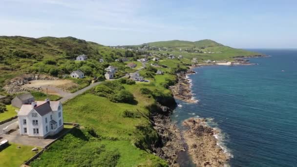 Aerial View Portnoo County Donegal Ireland — Stock Video