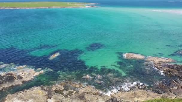 Letecký Pohled Portnoo Hrabství Donegal Irsko — Stock video