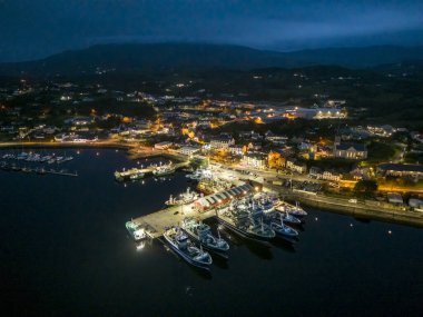 KILLYBEGS, İKİNCİ DONEGAL, IRELAND ECTOBER 07: 2023: Bu İrlanda 'daki en önemli balıkçı limanı.