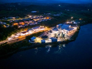 Killybegs 'in İrlanda Donegal ilçesindeki hava görüntüsü