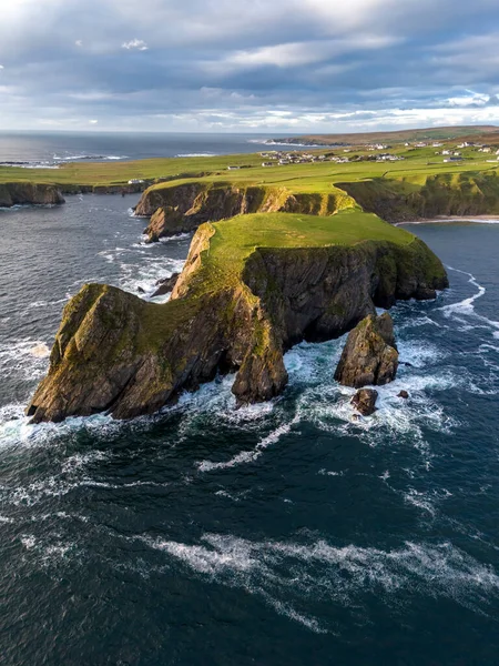 Aerial View Beautiful Coast Malin Beg County Donegal Ireland — Stock Photo, Image
