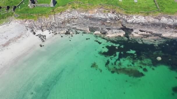 Veduta Aerea Dell Isola Inishkeel Portnoo Nella Contea Donegal Irlanda — Video Stock