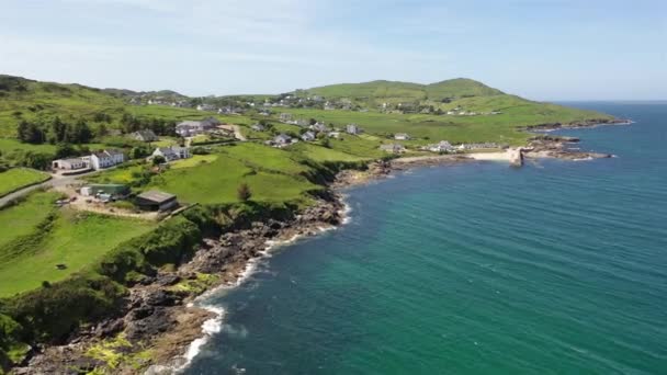 Veduta Aerea Portnoo Nella Contea Donegal Irlanda — Video Stock