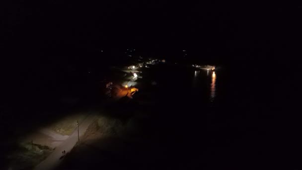 アイルランド ドニゴール州のポートヌーの夜景 — ストック動画