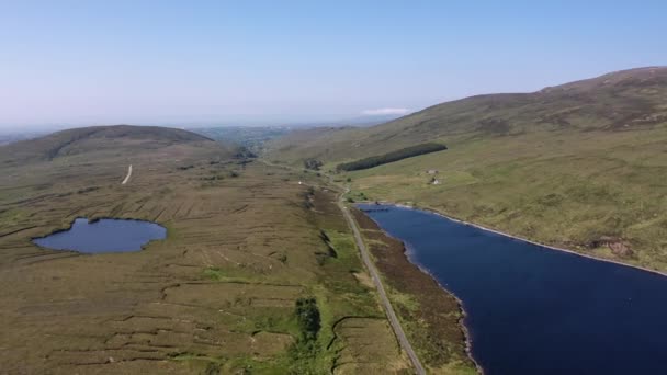 Antenne Des Lough Keel Bei Crolly County Donegal Irland — Stockvideo